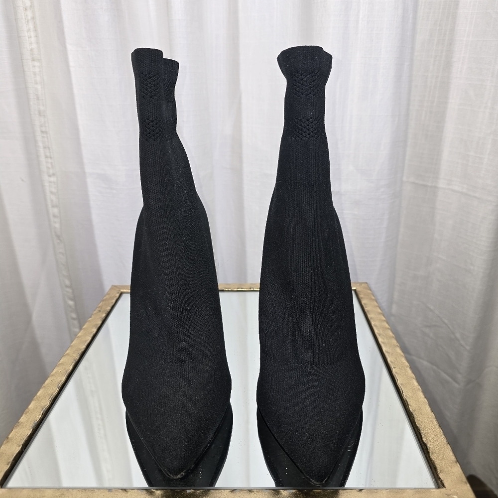 Steve Madden Black Sock Boots - Picture 8 of 11